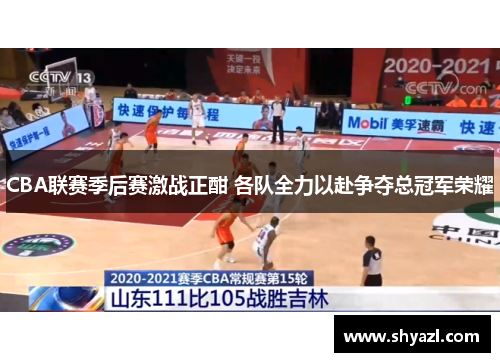 CBA联赛季后赛激战正酣 各队全力以赴争夺总冠军荣耀